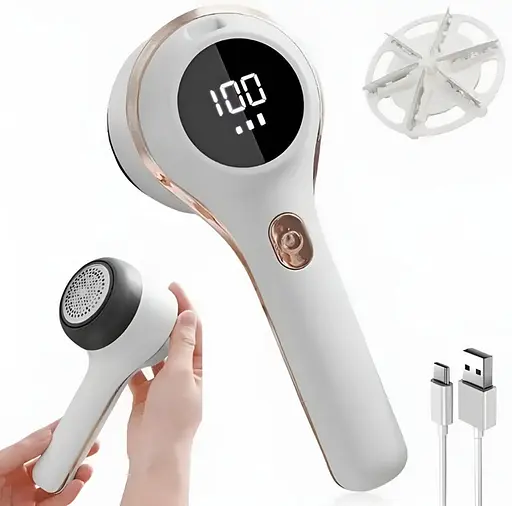 Машинка для стрижки катышек UKC Hair Ball Trimmer BB-002 аккумуляторная для одежды белая 5 Вт - фото 3