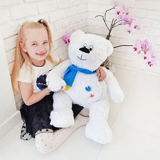 М'яка іграшка Білий Ведмідь 67см