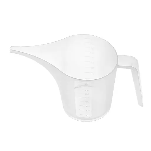 Кружка мерная пластмассовая с ручкой и носиком для выпечки 900 мл, Мед Прозрачный 85532 - фото 6