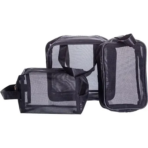 Набір косметичок Yiwu HP-16-5K 21х10х20 см / 21х7х12 см / 18х8.5х12 см водонепроникні 3 шт. - фото 1