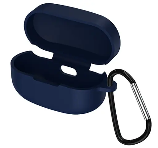 Чехол-накладка DK Silicone Candy Friendly с карабином для Sony WF-1000XM4 (dark blue) - фото 4