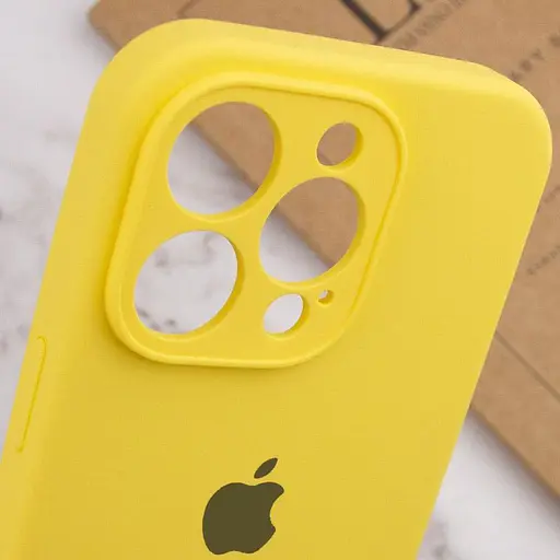 Чохол Epik Silicone Case Full Camera Protective AA для Apple iPhone 15 Pro Max 6.7 Жовтий/Yellow - фото 6