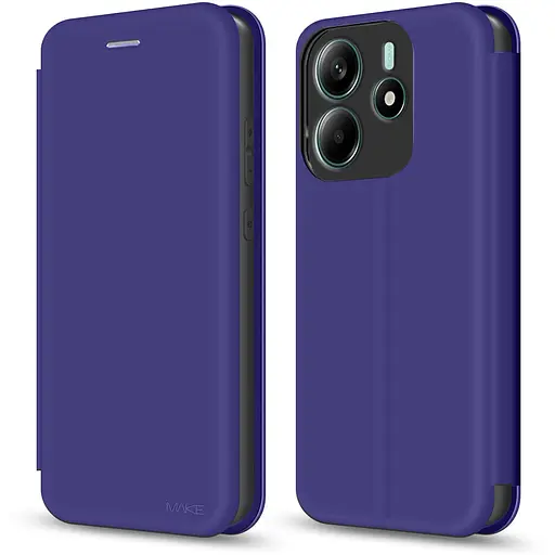Чохол-книжка Make Xiaomi Redmi Note 14 4G Flip Mist Purple