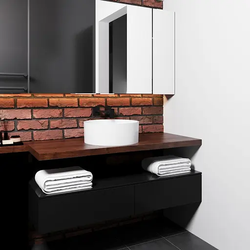 Раковина глянцевая накладная Amidicon Arena 385 из литого камня ARENA_39_HL, Белый - фото 7