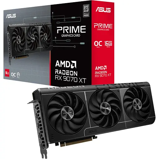 Відеокарта Asus Prime Radeon RX 9070 XT OC Edition 16GB (PRIME-RX9070XT-O16G) EU [145651]