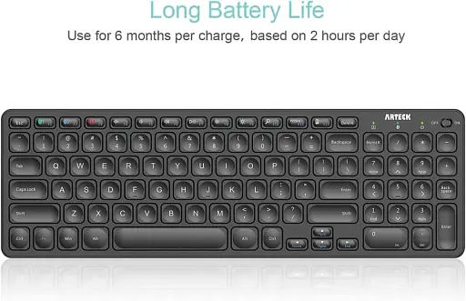Універсальна багатофункціональна Bluetooth-клавіатура Arteck HB305-2 - фото 2
