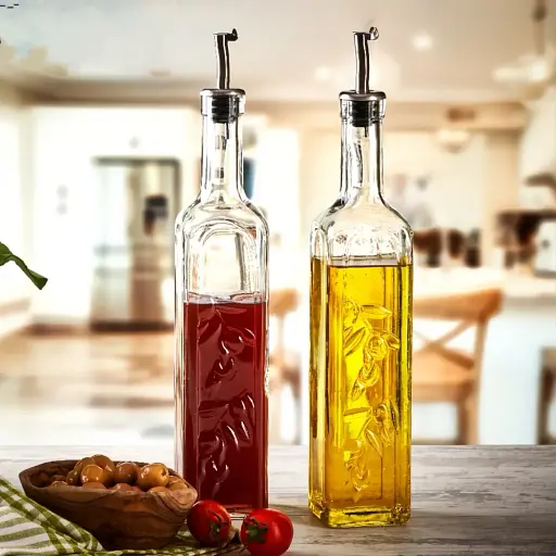 Набір ємностей Pasabahce Homemade для олії та оцту 0.5 л з дозатором, 2 шт. (80229-2) - фото 2
