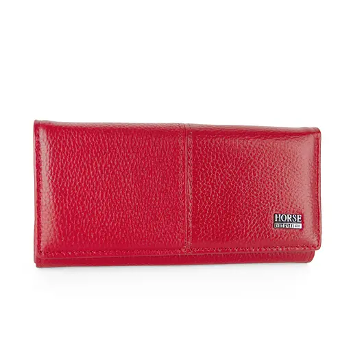 Гаманець жіночий шкіряний червоний Imperial Horse A0001-A RED-2 - фото 1