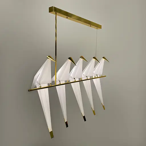 Люстра-композиція з 5 птахів | Арт. AS 145/5 | Line F - фото 3