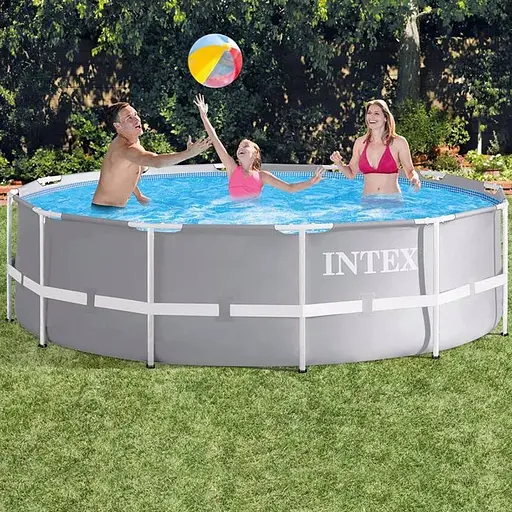 Басейн каркасний Intex 26716 круглий 366x99 см 8503 л з драбиною і насосом-фільтром - фото 2