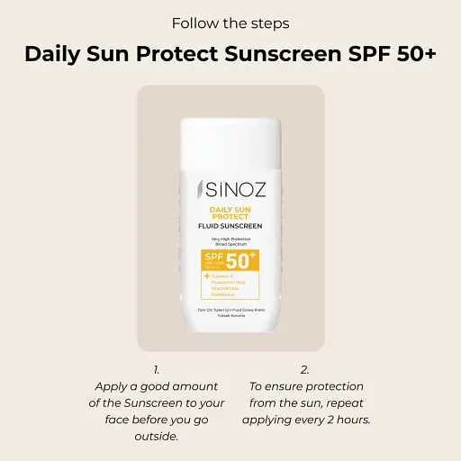 Сонцезахисний флюїд для обличчя Sinoz Daily Sun Protection SPF50+ 50 мл - фото 3