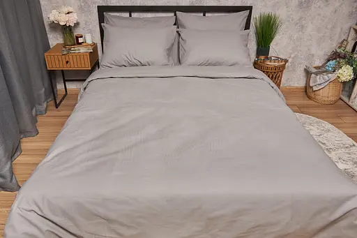 Пододеяльник Moon&Star Бязь Gold Люкс Gray Евро 200x220 см - фото 3