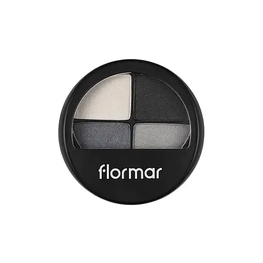 Палетка теней для век Flormar Quartet Eye Shadow, тон 404 (Black Souffle), 12 г (8000019545078) - фото 1