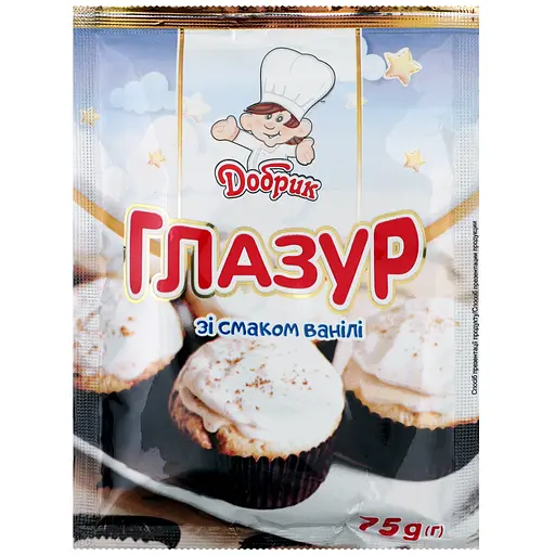 Глазурь Добрик со вкусом ванили 75 г