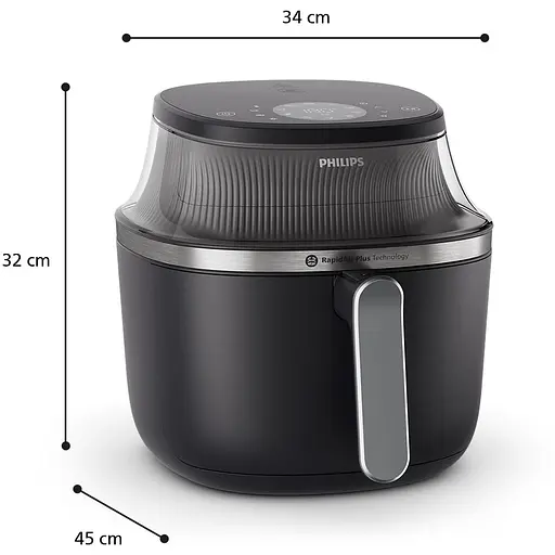 Мультипечь Philips Ovi XL Series 3000, 2000 Вт черная (NA341/00) - фото 4