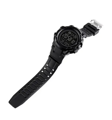 Чоловічий спортивний смарт годинник Skmei 1501 (Чорний) - фото 2