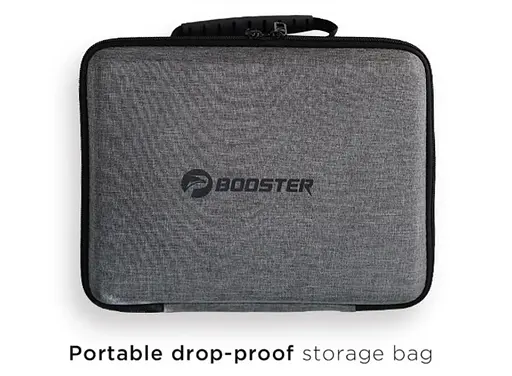 Перкусійний масажний пістолет Booster Mini X 2500mAh (6 насадок) з кейсом - фото 5