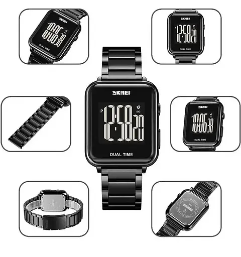 Мужские наручные классические часы Skmei 1852 (Черные) - фото 10