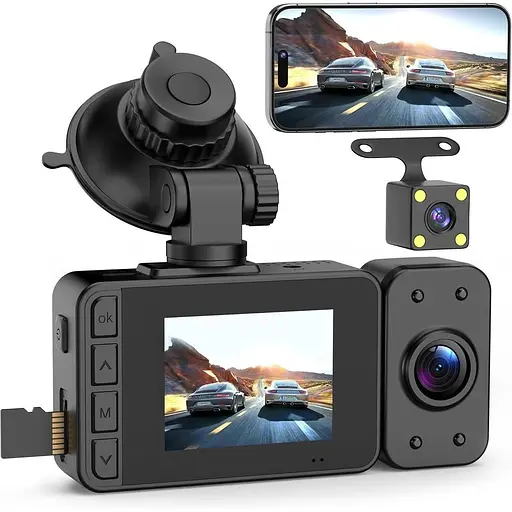 Автомобильный видеорегистратор Dash Cam Dasch Camera Камера Mini Daschcam Dascam Roof Cam с мониторингом паркинга G-Sens