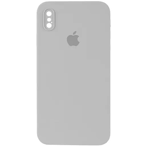 Чехол Epik Silicone Case Square Full Camera Protective AA для Apple iPhone X/XS 5.8 Серый/Light Grey