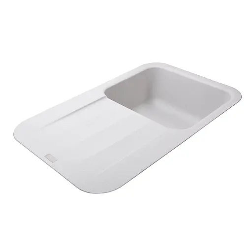 Гранітна мийка Globus Lux Ober перлина 780x500 мм, Сірий - фото 4