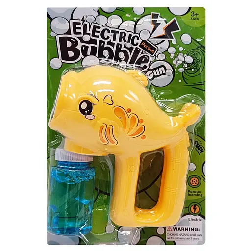 Дитячий генератор мильних бульбашок "Рибка" Bambi F2288(Yellow) 60 мл - фото 1