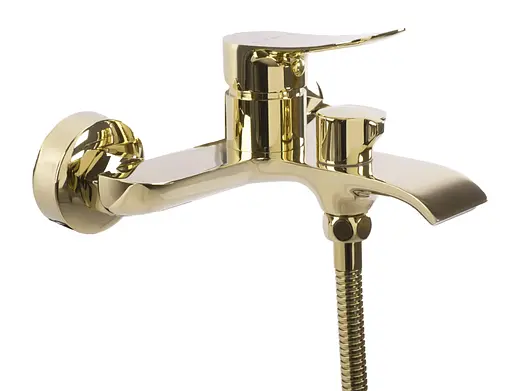 Смеситель для ванны Rea Dart gold настенный с изливом REA-B5652 Золотой - фото 2