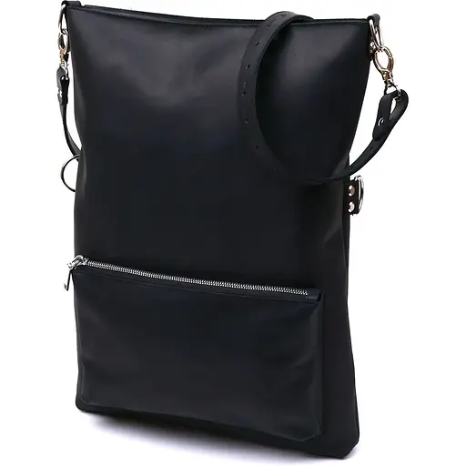 Кожаная женская сумка Shvigel 32х42х4 см sum0020178 - фото 1