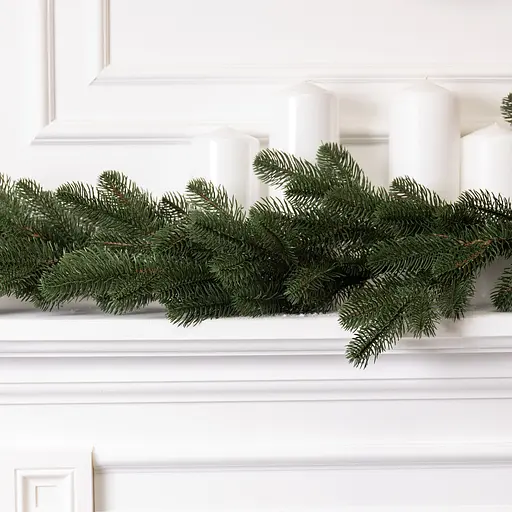 Штучна гірлянда LUGI Хвоя 2.8 м зелена, новорічна гірлянда реалістична Преміум KOS-HVO128
