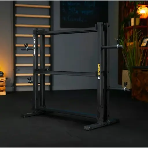 Стойка Trex Sport 3-уровневая для гантелей, грифов и гирь TX-075DR - фото 2