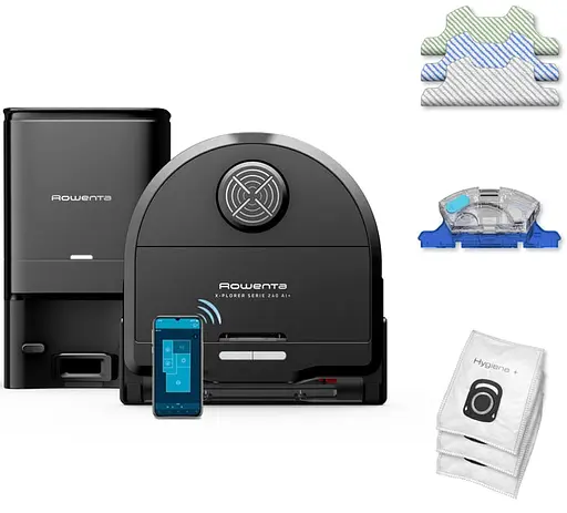Робот-пилосос Rowenta X-Plorer Serie 240+ AI Animal & Allergy RR9695WH - фото 3