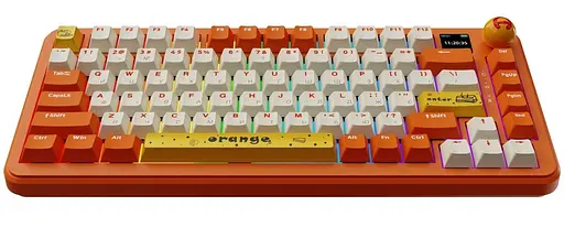 Клавіатура Ajazz AK820 MAX Avocado Switch Orange-White (AK820MAX-AS-OW) - фото 4