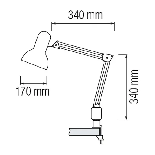 Светильник настольный "RANA" Е27 белый - фото 2