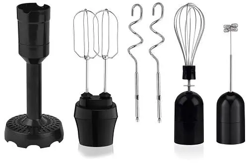 Блендер Liberton LHB-0307 Black, 1000W, погружной - фото 2