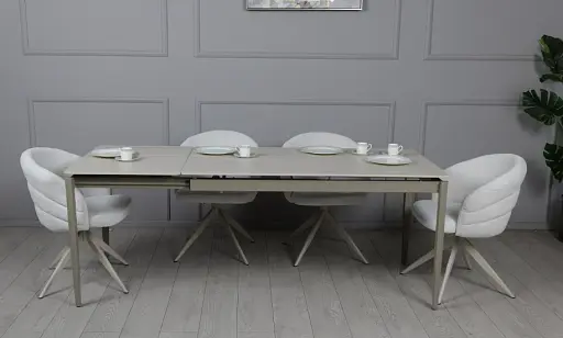 Стіл Хіт розкладний 1400/2000x800x750 бежевий - фото 15