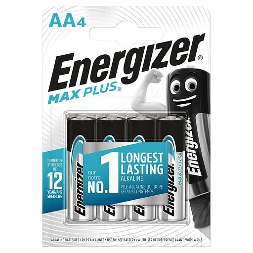 Батарейка Energizer LR6/AA Max Plus Alkaline (4шт) - фото 1