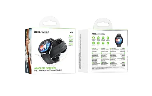 Смарт-годинник Hoco Y38 Bluetooth чорний - фото 3