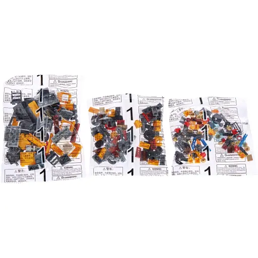 Конструктор Zipp Toys Потяг DPK32 з рельсами, жовтий - фото 10