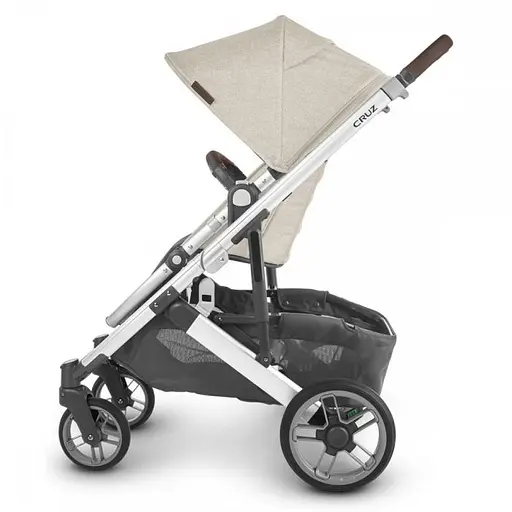 Прогулянкова коляска Uppababy Cruz V2 - Declan + Люлька Uppababy Carrycot-Declan-Oat Melange Silver Frame - фото 16