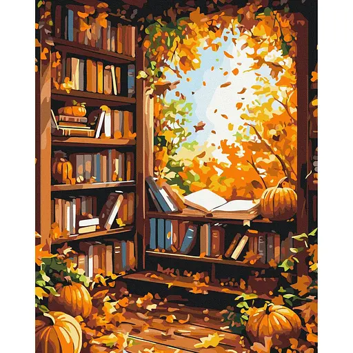 Картина по номерам на подрамнике Brushme Уют осени