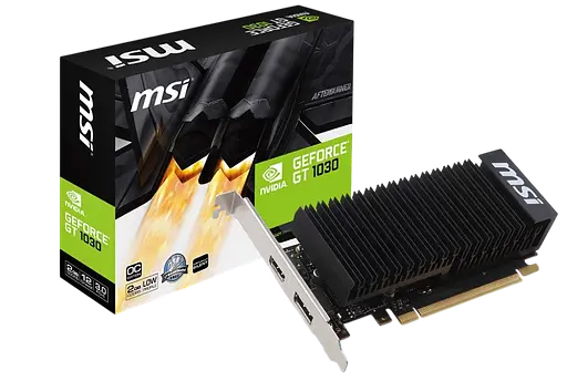 Видеокарта GeForce GT 1030 2GB MSI LP OC (GT 1030 2GH LP OC) Б/У - фото 1