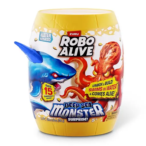 Интерактивный игровой набор "Глубоководный сюрприз: Большая белая акула" ROBO ALIVE S1 Pets & Robo Alive 71155A - фото 1