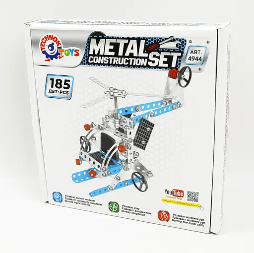 Конструктор Металевий Вертоліт, ТехноК, 4944 - фото 2