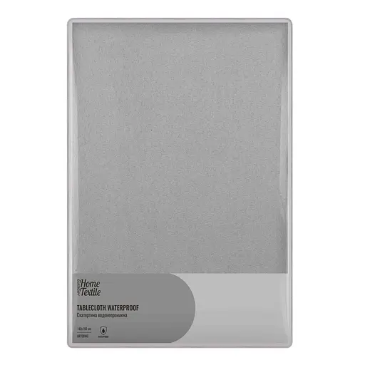 Скатерть Ardesto Waterproof 140х180см, 100% полиэстер, серый (ART08WG) - фото 1