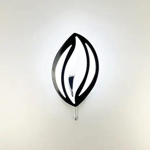 Бра LED у формі пелюстки чорного кольору Line F 2325/1 BK - фото 3