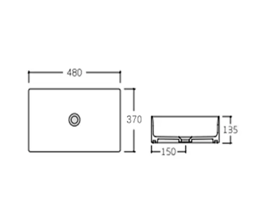 Раковина Qtap Tern без донного клапана QT17112074WN - фото 5