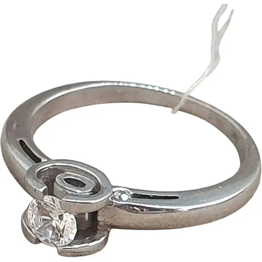 Срібне кільце Лазурит з фіанітом. 11002р 16,5