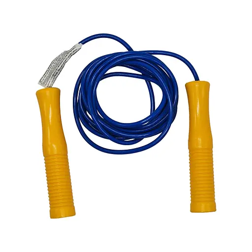 Детская Скакалка №2 Colorplast 0756(Blue) диаметр 4 мм, длина 260 см, цветная - фото 1