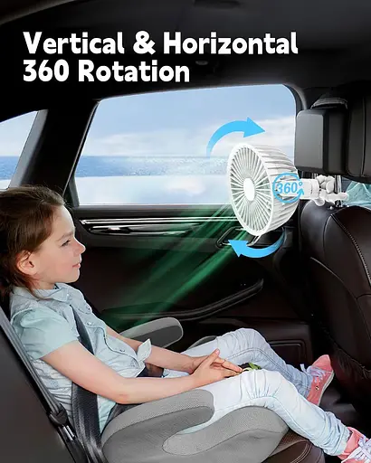 Портативный вентилятор Leelife Octopus Pram Fan 4000mAh 4 скорости 720° - фото 3