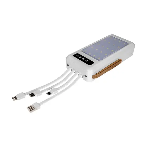 Повербанк 20000mAh Power Bank Kraft KPB-1120L White LED-фонарь (43-00054) - фото 4